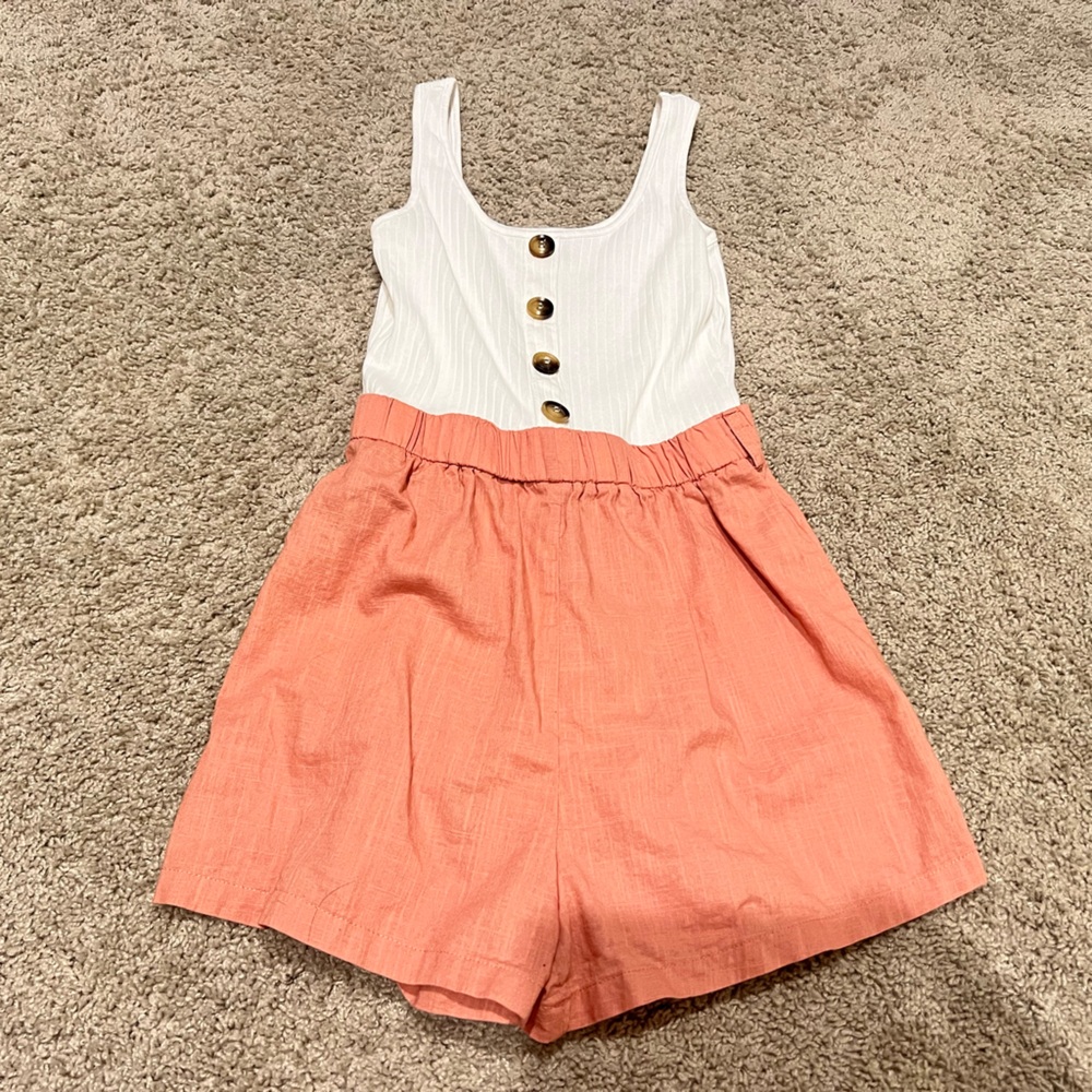 Cute tank and shorts romper